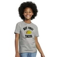 thumbnail image 3 of But First Tacos Tuesday Funny Food Crewneck T Shirts Boy Girl Teen Brisco Brands XS, 3 of 6
