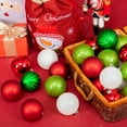 thumbnail image 6 of Every Day is Christmas Ornaments 35ct 70mm Christmas Ornaments, Shatterproof Christmas Tree Ornaments Set, Christmas Balls Decoration (Green, Red, White), 6 of 8
