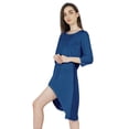 thumbnail image 4 of Inkmeso Solid Summer Casual Tunic Dress For Women's Short Mini Dresses With Button Placket, 4 of 7