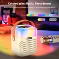 thumbnail image 3 of Karaoke Machine with 2 Wireless Microphones BT Microphone and Speaker KTV Set with RGB Light Effects 3D Surround Sound Rechargeable Handheld Mic Portable Karaoke System for Home Party Outdoor, 3 of 9