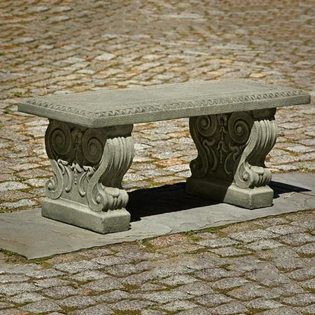Classic Cast Stone Outdoor Garden Bench Walmart Com