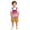 Hot Pink, variant on Kids Girls Jumpsuit Rompers Bib Overalls Colorful Ice Tie-Dye Shortalls Suspender Shorts Jeans Pants