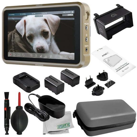 Ultimaxx Basic Atomos Ninja 5.2" 4K HDMI Recording Monitor Bundle with Atomos 5" Accessory Kit & More (13pc Bundle)