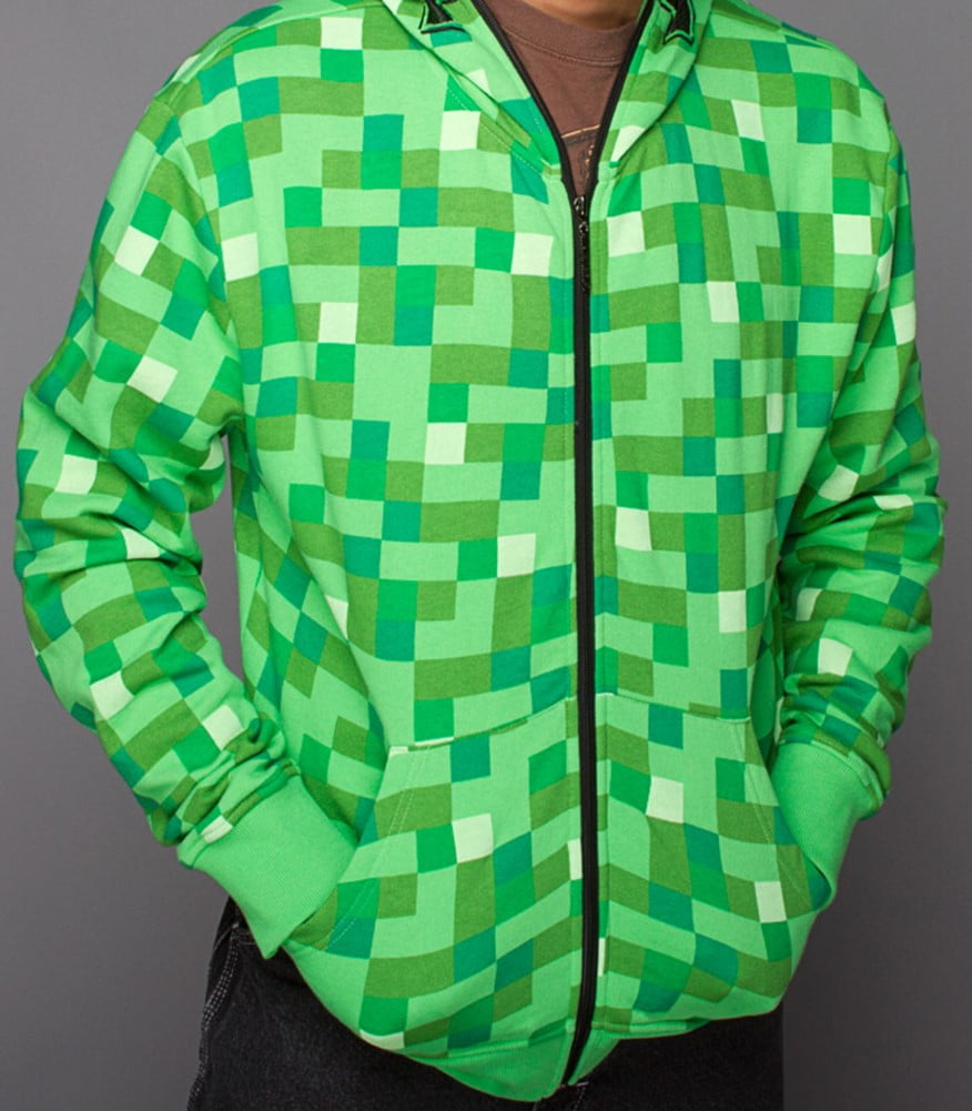 minecraft creeper hoodie walmart