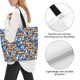 thumbnail image 3 of Balery Colorful Butterfly1 Bolsa Tote Estilo Estético con Cremalleras, Bolsa de Hombro, Bolsa de Compras Grande y Plegable, 3 of 8