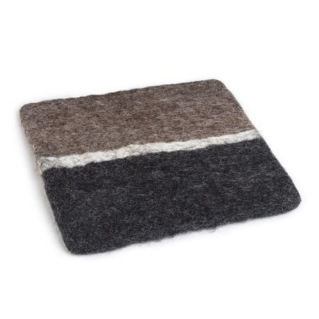 

Abbott Collections AB-28-NEPAL-03-TAUPE 8 in. Square 3 Colour Trivet Charcoal & Taupe