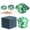 Green, variant on Mushroom Shaped Grinder,Kitchen Pepper and Salt Grinder Set,Adjustable Coarseness Ergonomic Manual Grinder for Spices,Herbs Under $5 Kilougeis