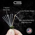thumbnail image 2 of Military 550 Paracord Integrated Fish and Fire Survival rope Golberg Outlast camping line starter guyline (5mm, 3/16”), 2 of 5