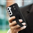 thumbnail image 2 of Design for Samsung Galaxy S22 5G Phone Case with Screen Protector Adjustable Wrist Strap Kickstand Credit Card Slot Slim Shockproof Hybrid Rugged Protective Cover for Women Men Girls 6.1 inch Black, 2 of 14