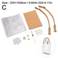 thumbnail image 1 of Clear PVC DIY Tote Bag Handbag Making Kit Handmade Gift Bags Craft Tool Set, 1 of 8