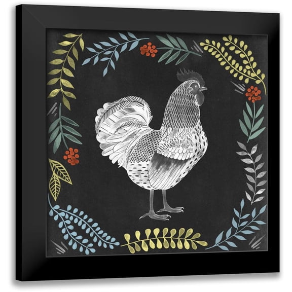 Popp, Grace 12x12 Black Modern Framed Museum Art Print Titled - Chalkboard Farmhouse II