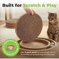 thumbnail image 2 of Catify Cat Scratcher, Fun Interactive Scratchers, Posts, Poles, Claw Safe, Furniture Saver Indoor Play Support Natural Cat Behaviors Heavy Duty - Round(3 Pack), 2 of 2