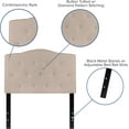 thumbnail image 4 of WYDK Tufted Upholstered Twin Size Headboard in Beige Fabric,Twin, 4 of 9