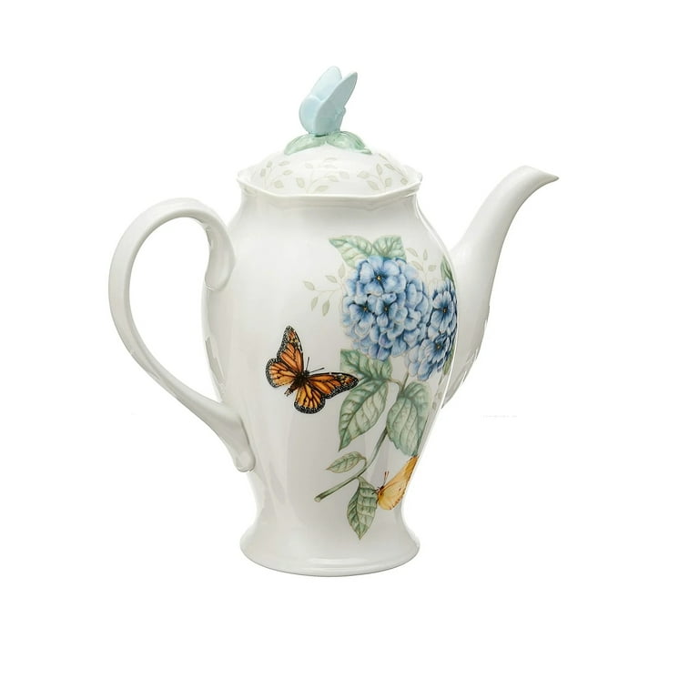 Lenox Butterfly Meadow Tea Kettle Blue