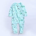 Wioihee Baby Footie Pajama with Mitten Cuffs, Double Zipper Infant