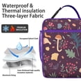 thumbnail image 2 of Small Insulated Lunch Bag with Handle, Portable Lunch Bag for HealthConscious Individuals Keeps Food Hot/Cold Lunch Tote for Business Trips Beach Outings Mushroom, 2 of 6