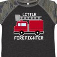 thumbnail image 4 of Inktastic Red Fire Little Firefighter White Text Boys or Girls Toddler T-Shirt, 4 of 5