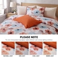 thumbnail image 7 of Regency Heights Twin/Twin-XL Comforter Sets, 2 Pieces Reversible Floral Bedding Sets, Cozy Botanical Flowers Seersucker Comforter Bed Set with Pillow Sham, Brown/Aqua, 7 of 7