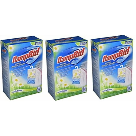 DampRid Hanging Moisture Absorber, Fresh Scent, 14 oz bags PNTqsj, 3Pack (3 Pack, Fresh Scent)