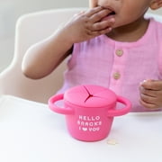 Hello Snacks Starter Snacker Silicone Cup with Snap-Tight Lid for Babies