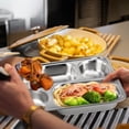 thumbnail image 2 of 1Set Sub-Grid Plate For Personal Gatherings Durable Use Rectangular Shape Silver, 2 of 8