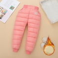 thumbnail image 2 of CAIVO Little Girls Boys Snow Pants Thick Winter Warm Lined Kids Pants Girl Activewear Trousers Snow Wear For Kids Birthday Toddler Child Daily Wear, 2 of 9