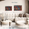 thumbnail image 4 of Elephant Stock Mandala Cubes Wall Art - Horizontal Canvas Wall Art - Living Room Wall Decor - Decor Elements Canvas - Teal And Turquoise Decor - 30" x 20", 4 of 8