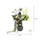 thumbnail image 2 of Simulación de arreglo verde for sala de estar, mesa de comedor, mesa de centro, centros de mesa, ramo de flores artificiales de lujo, florero de vidrio, 2 of 7