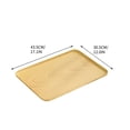 thumbnail image 2 of Fnochy Imitation Wood Grain Tray, Multi-Functional Plastic Dinner Tray, Raised Edge Design for Tea, Snacks, Appetizers, Easy to Clean, Durable & Stylish, 2 of 4