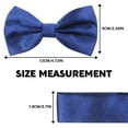 thumbnail image 3 of EKIND Men's Pre-tied Bowties Formal Satin Solid with Adjustable Neck Band,Gift Idea For Men And Boys (Navy Blue), 3 of 7