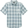 No Boundaries - Men's Short-Sleeve Plaid Shirt