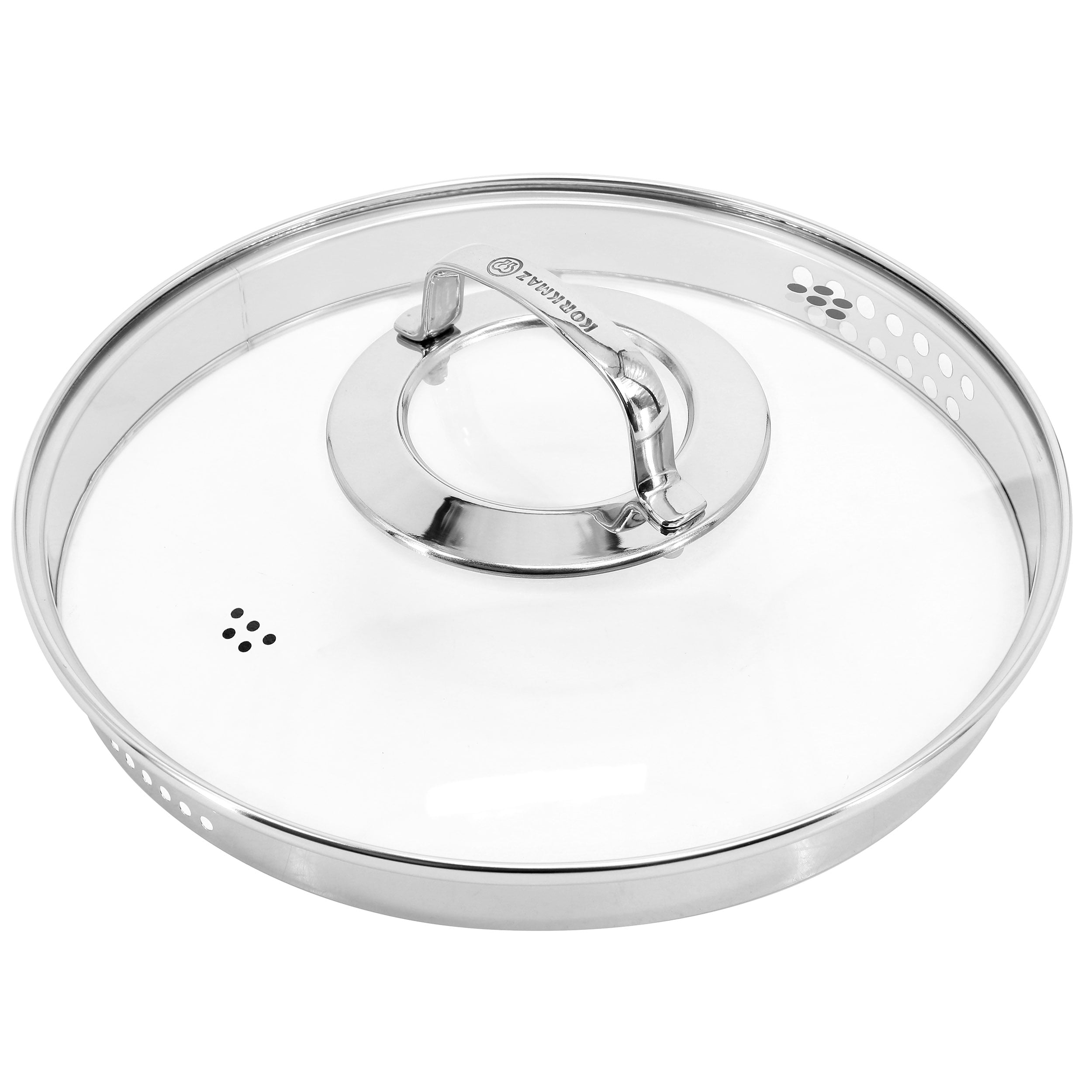 Korkmaz Galaksi Non Stick 10 Inch 6.5 Liter Casserole with Lid in Black