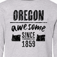 thumbnail image 4 of Inktastic Oregon Awesome Since 1859 Long Sleeve Youth T-Shirt, 4 of 5