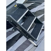 Trailersphere Charcoal 24" x 75", Rubber Rug RV Steps