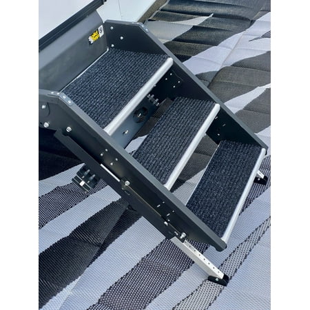 Trailersphere Charcoal 24" x 75", Rubber Rug RV Steps