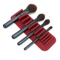 thumbnail image 3 of Makeup Brush Holder, Stand Makeup Brush Cleaner, Soft Wall-Mounted Makeup Brush Rack Makeup Brush Cleaner Pad For Home Use Kitchen Bathroom Bedroom Pink,Dark Red, 3 of 8