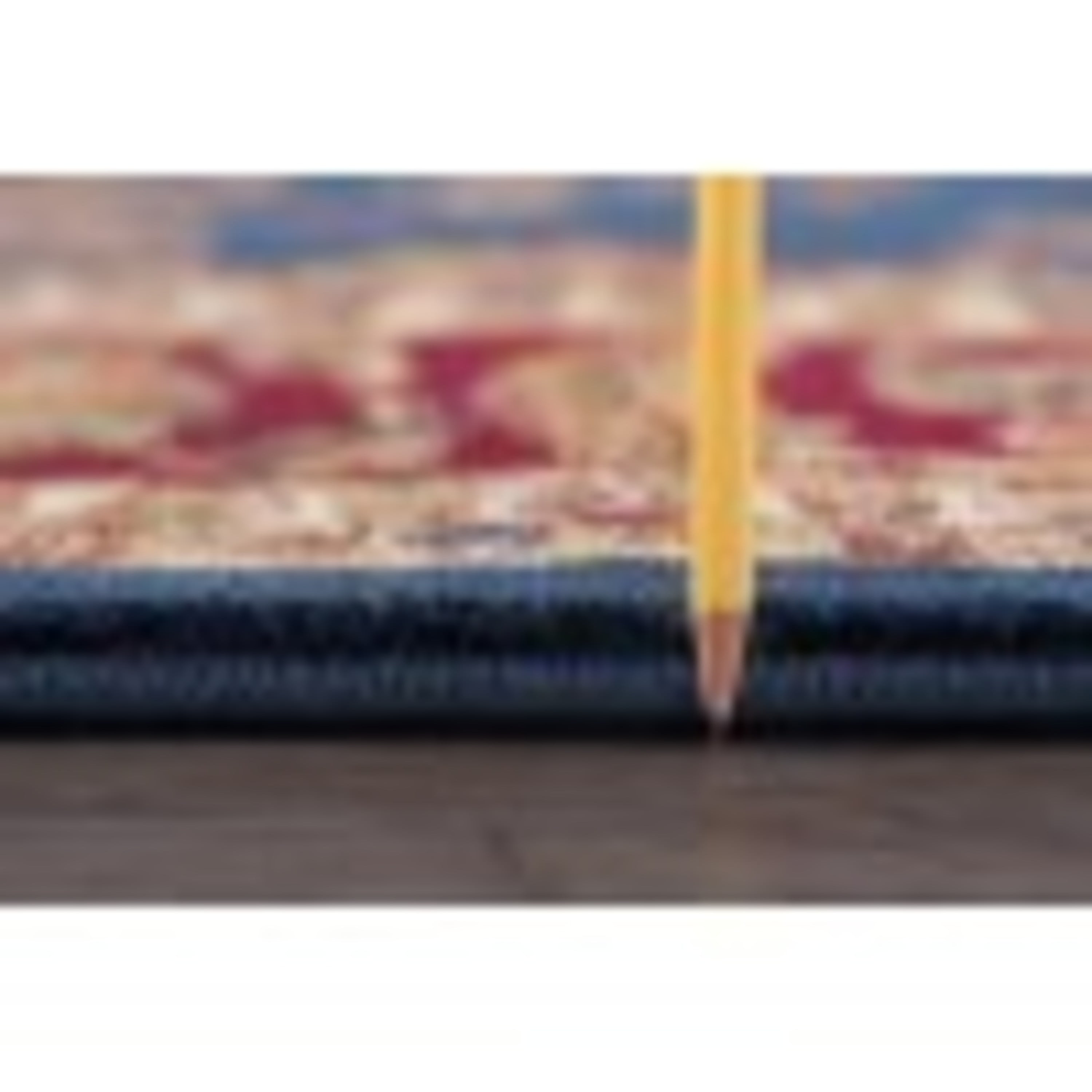 Sensation Transitional 5' x 7' Navy and Beige Polypropylene Indoor Area Rug