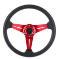 thumbnail image 4 of 350mm/14in Racing Car Drifting Steering Wheel Replacement Universal Modified AccessoryRed, 4 of 5