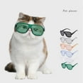 thumbnail image 3 of CSCHome Dogs Cat Glasses Costume/Comfortable Lightweight Cats Shutter Glasses for Daily Party Pets Photo Props 2PCS Green+Blue, 3 of 5