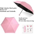 thumbnail image 4 of Paraguas de bolsillo de viaje Protección anti-UV Protección solar de verano Sombrillas Paraguas Paraguas de lluvia para niños Mini paraguas plegable ultraligero, 4 of 5
