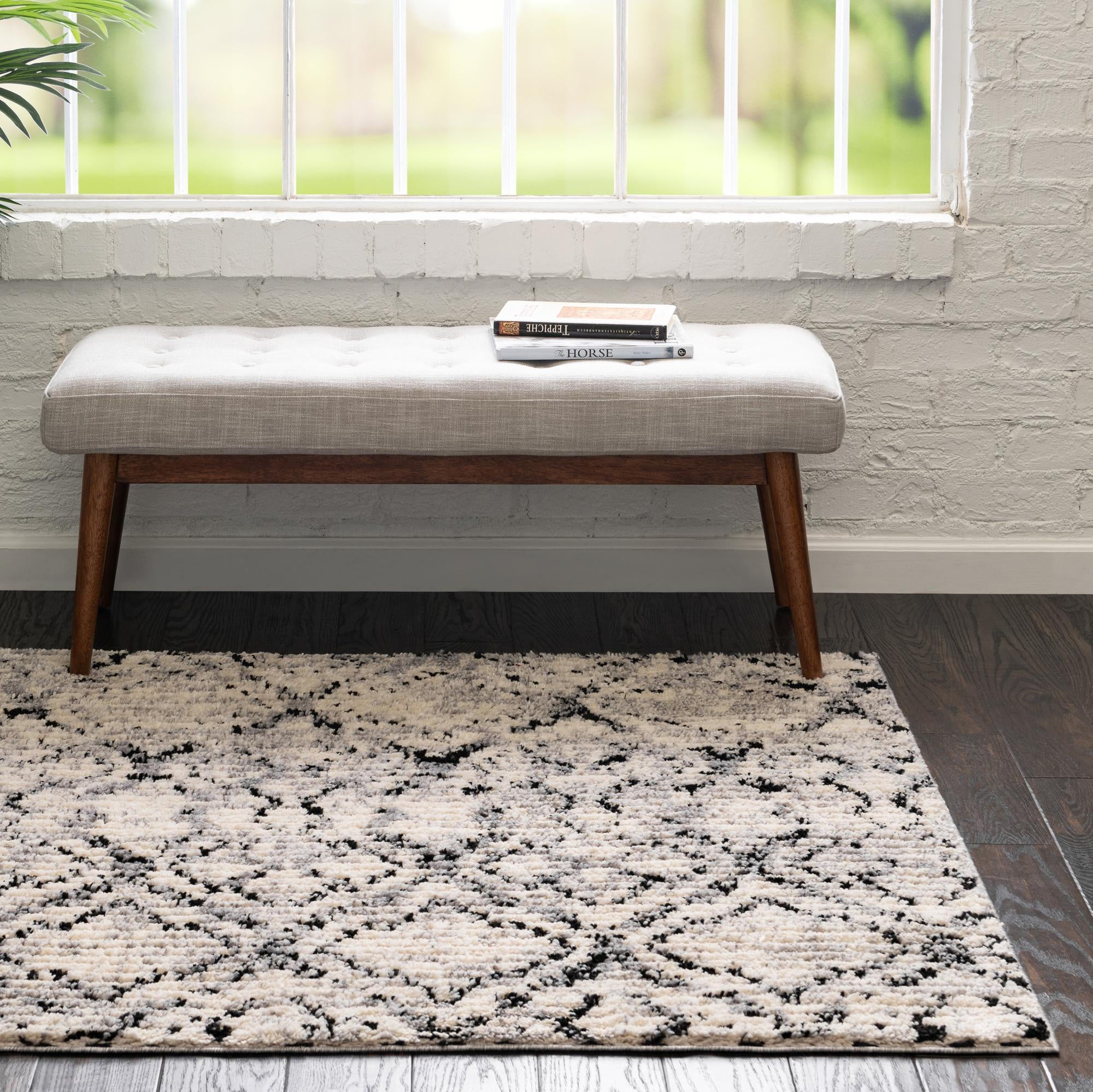 Rugs Com Tucson Collection Rug 4 Ft Square Ivory Low Rug Perfect For Living Rooms Kitchens Entryways Walmart Com Walmart Com
