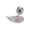 Pink, variant on Versatile Wing Studs Earrings for Cartilage Piercing Easy Mixed Matching Styles Alloy Portable Designs