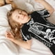 thumbnail image 5 of Balery Vintage Black white Plant skull Conjunto de Pijama Infantil de Manga Corta con Estampado – Ropa de Dormir de Algodón Suave-Small, 5 of 6