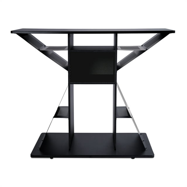 Atlantic Phoenix II Gaming Hub w/ Ventilation Powder-Coated Metal Walls in Black