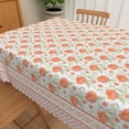 thumbnail image 6 of Nanqianyi Vintage Pink Floral Tablecloth,60x70 Inch Rectangle Stain Resistant Table Cover for Kitchen Dining Room Decor, 6 of 7