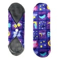 thumbnail image 4 of Aslana 6-Pack Women Cloth Menstrual Sanitary Pads with Wings. Reusable & Washable. 3 Sizes Available for Overnight Heavy flow, Daily flow or Pantyliner., 4 of 5