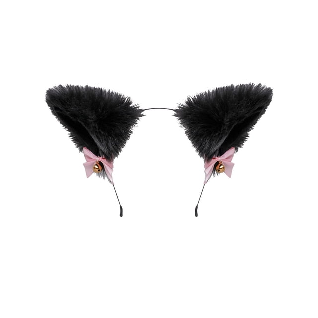 Minnieouse Banda para la cabeza de niña con lazo, cascabeles pequeños, diseño de orejas de animales encantadores, suministro a juego, herramienta de Accesorio para el cabello Tipo5 Minnieouse AP010458-05B
