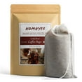thumbnail image 1 of Homyhee Filtros de café frío sin ensuciar  120 bolsas desechables de malla fina para cafetera concentrada/helada, kit de prensa francesa/fría, té caliente en tarro o jarra de 4 x 6 pulgadas, 1 of 1