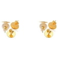 thumbnail image 3 of ZheElen Earring Stud Base Multi Stainless Handmade Popular Ear Pins Setting Daily DIY Jewelry Making Tool Beach Supplies Gold 12mm 2Set, 3 of 6