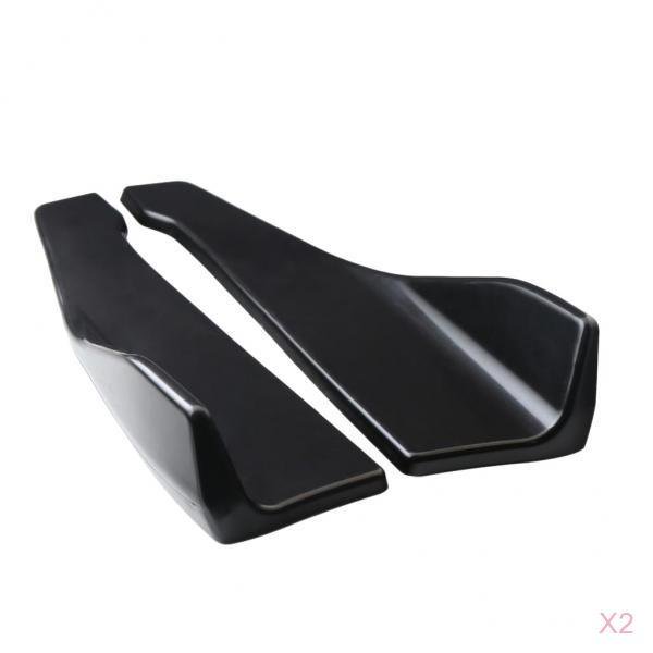 2 pares de alerones para carrocería de coche, aletas divisoras de labios para difr de parachoques trasero modificado para coche universal Baoblaze Deflectores de parachoques traseros universales